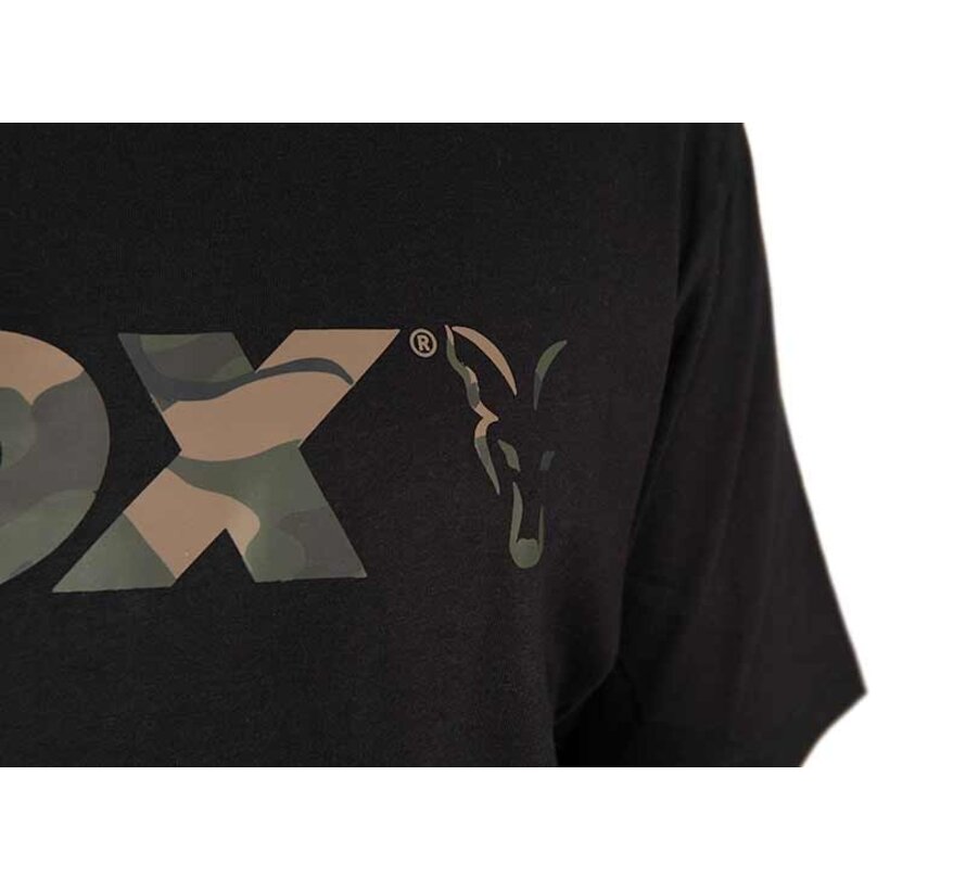 Black / Camo Logo T Shirt