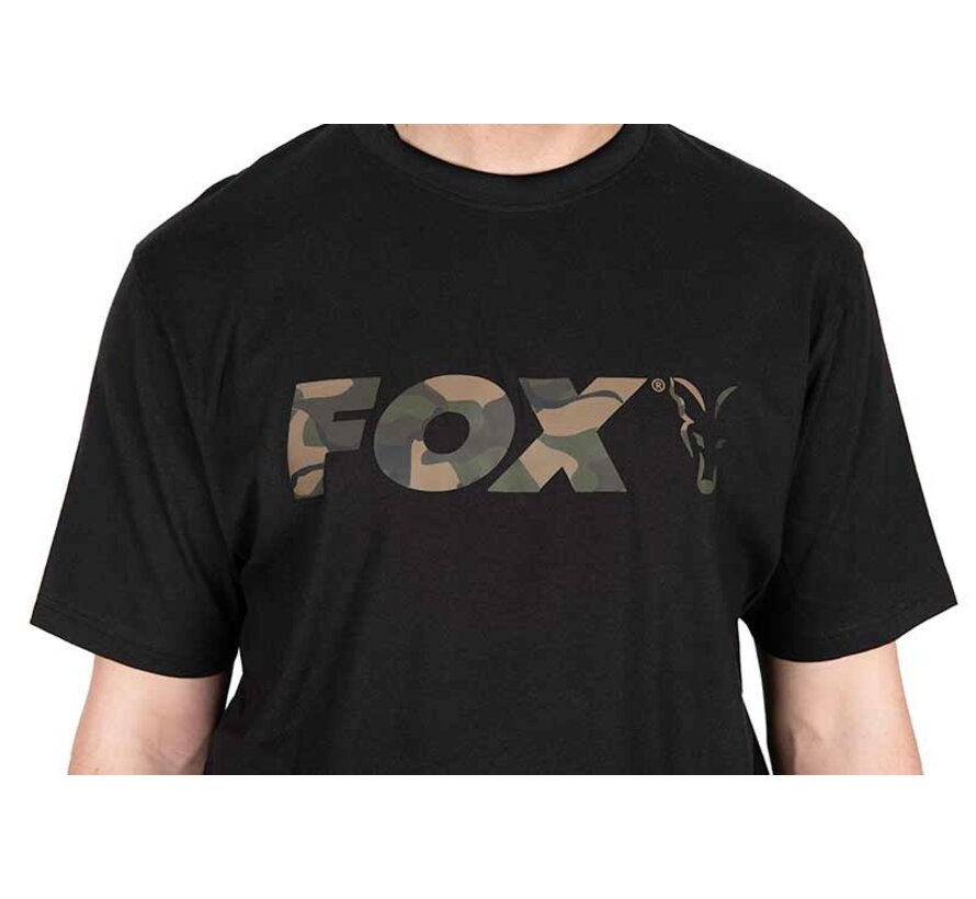 Black / Camo Logo T Shirt