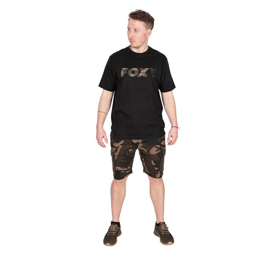 Black / Camo Logo T Shirt