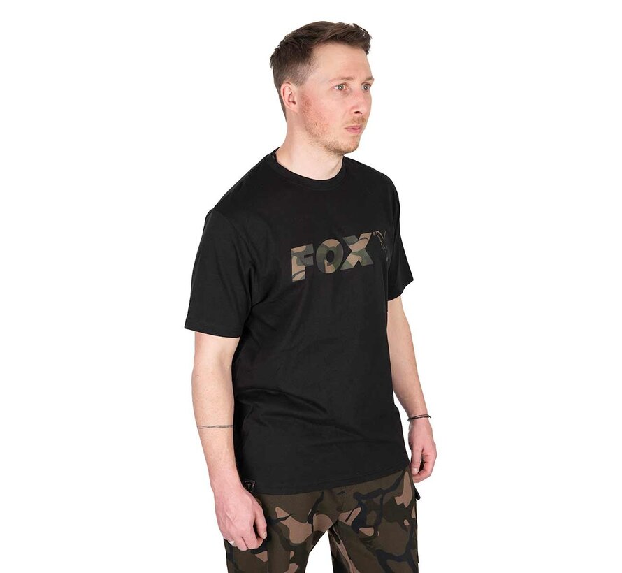 Black / Camo Logo T Shirt