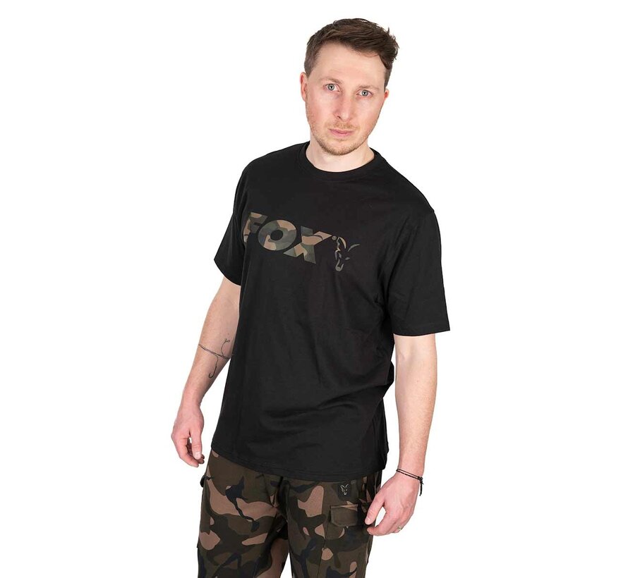 Black / Camo Logo T Shirt