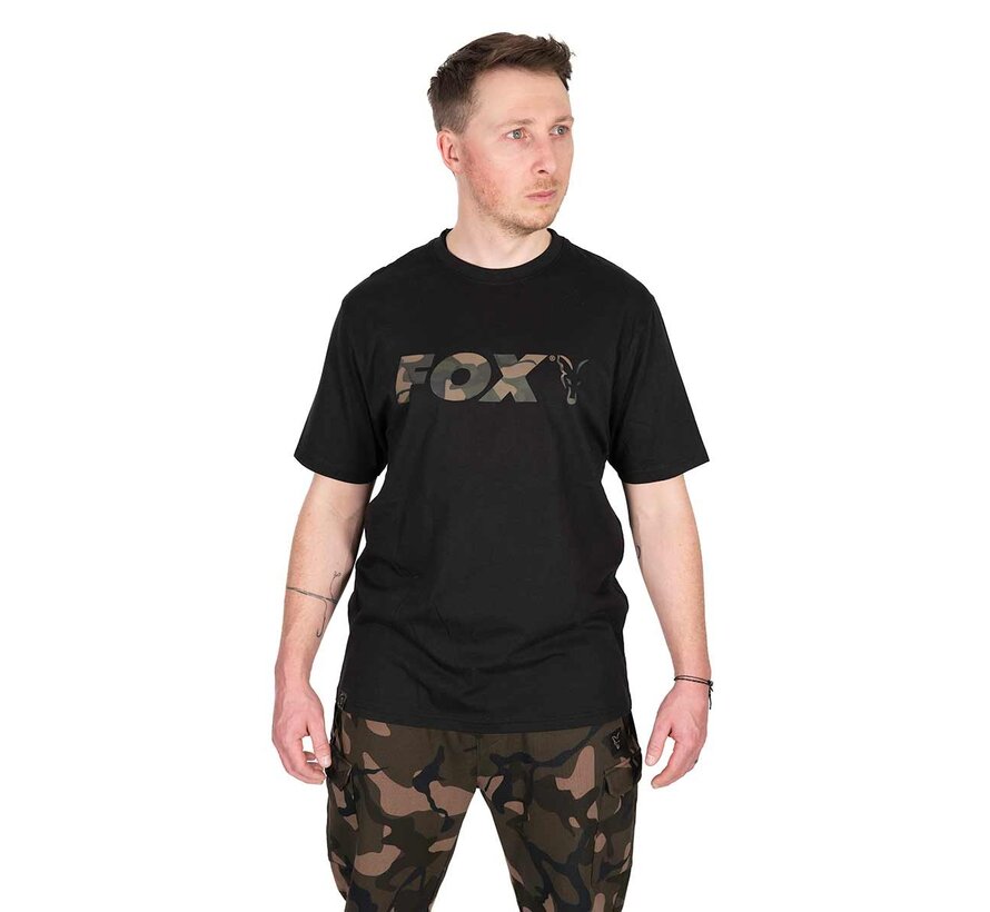 Black / Camo Logo T Shirt