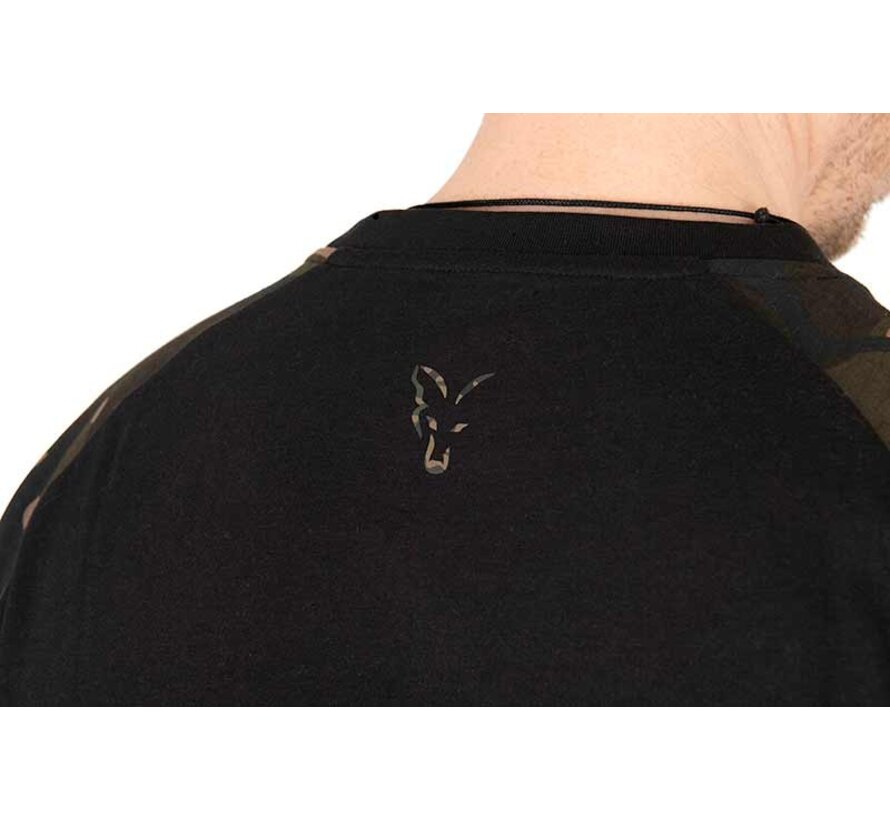 Black / Camo Outline T Shirt