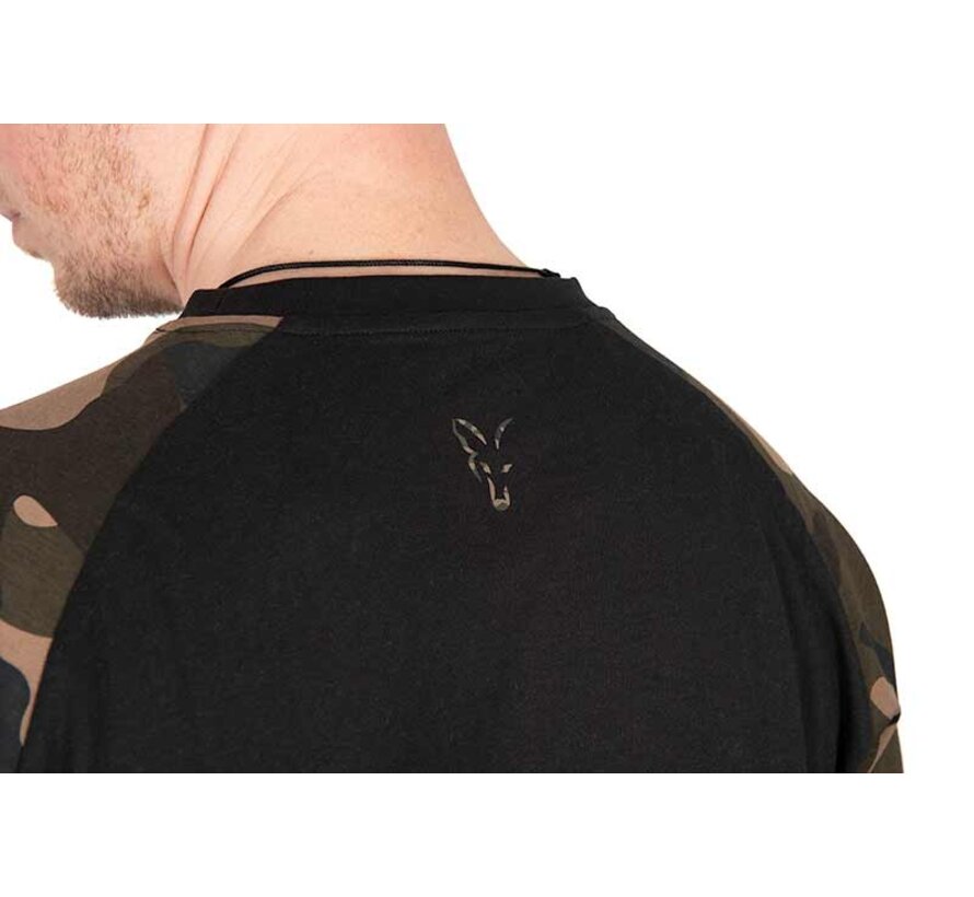 Black / Camo Outline T Shirt