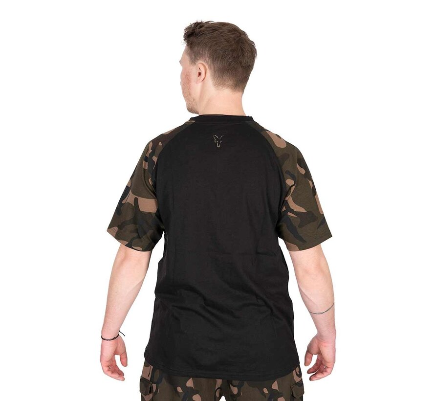 Black / Camo Outline T Shirt