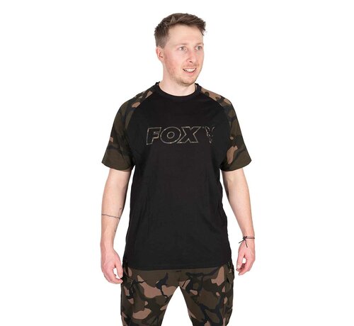 Fox Black / Camo Outline T Shirt