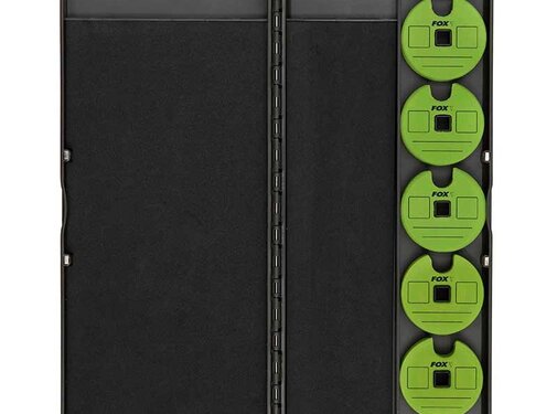 Fox Edges Large Rig And Disc Box Inc 50 Pins / 7 Discs