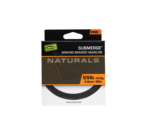 Fox Submerge Naturals Sinking Braid 0.38mm 65lb/29.5kg