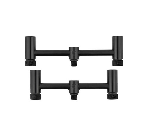 Fox Black Label Slim Adjustable 2 Rod Buzz Bars (110mm - 125mm)
