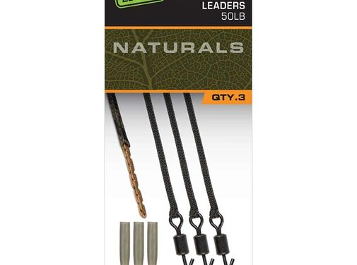Fox Edges Naturals Copper-Core Leaders x3