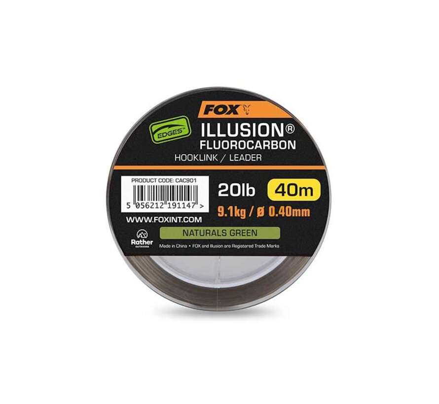 Edges Illusion Fluorocarbon 40m - Naturals Green