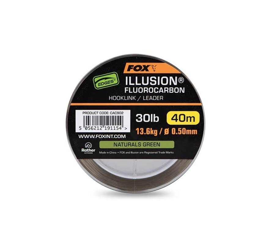 Edges Illusion Fluorocarbon 40m - Naturals Green
