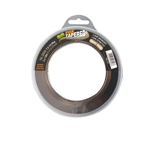 Fox Soft Tapered Leaders 3x12 meter Trans Khaki 7,2kg/16lb 