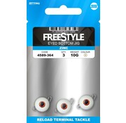 FreeStyle Eyed Bottom Jig White