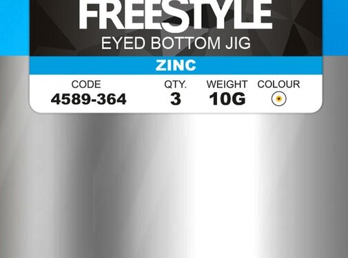 FreeStyle Eyed Bottom Jig White