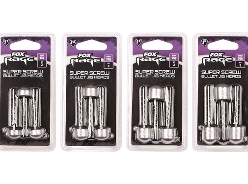 Fox Rage Super Screw Bullet Jig Heads
