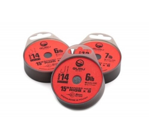 Guru Pellet Waggler Bait Band Rigs Maat 12 - 0,22mm - 15"/38cm