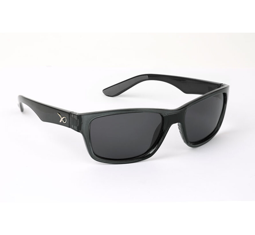 Wraps Trans Black Frame Grey Lenses