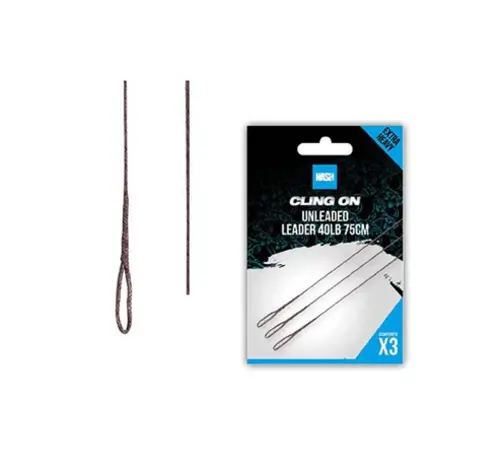 NASH Cling On Unleaded Leader 75cm