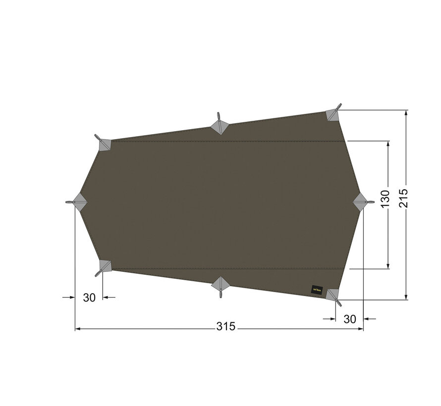 Tarp Wing 2LT - Stone Grey Olive