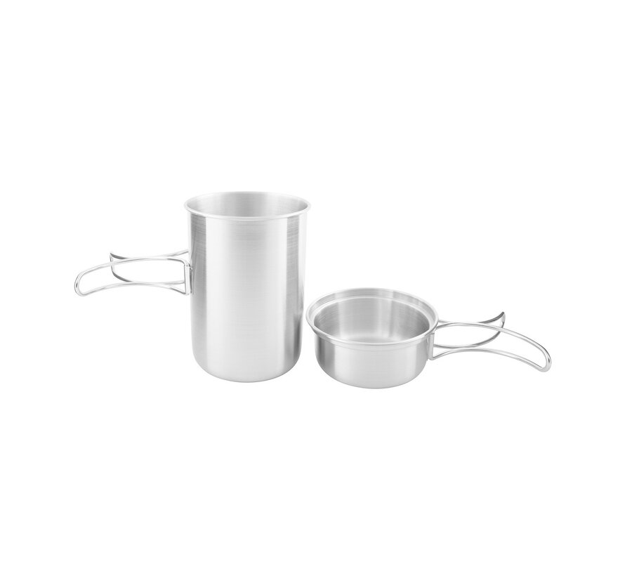 Handle Mug 850 Set - Stainless Steel