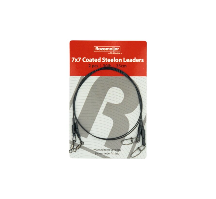 7x7 Coated Steelon Leaders 35cm 2pcs