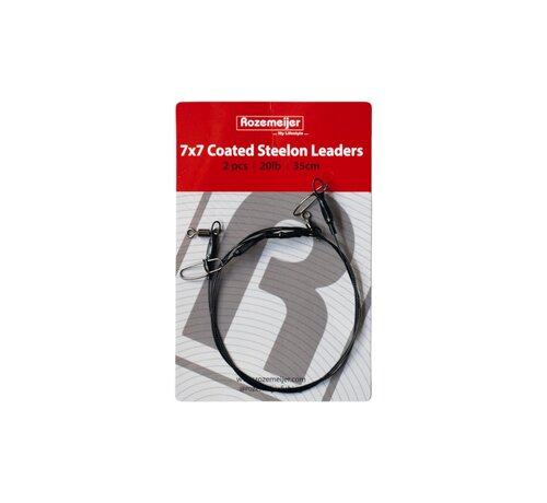 Rozemeijer 7x7 Coated Steelon Leaders 35cm 2pcs
