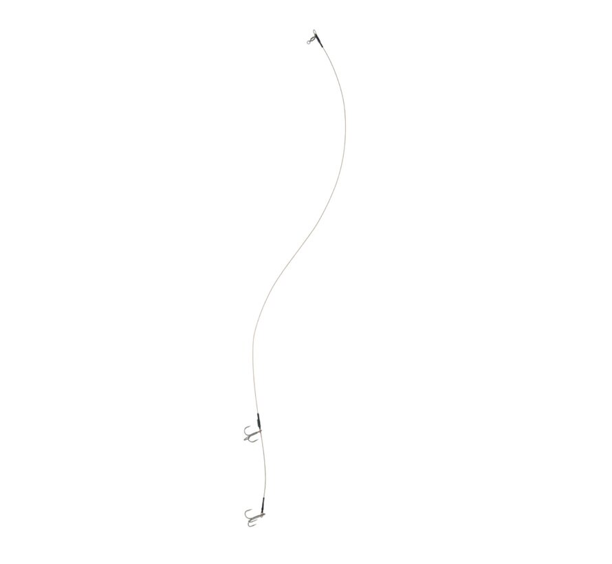 Deadbait Leaders 2x  treble 50cm 2pcs