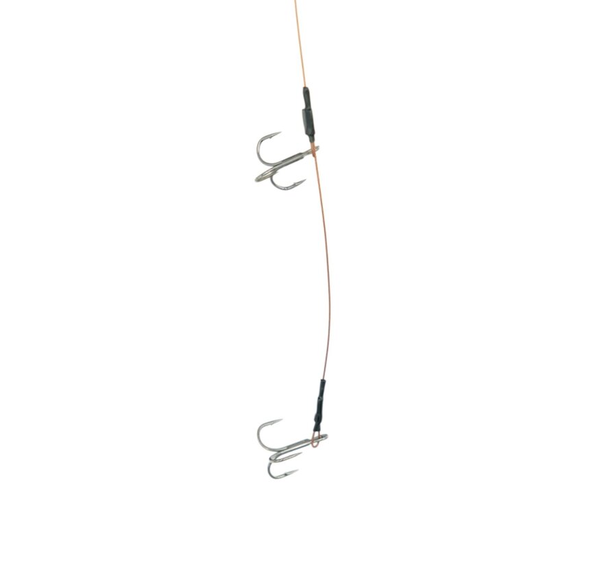Deadbait Leaders 2x  treble 50cm 2pcs