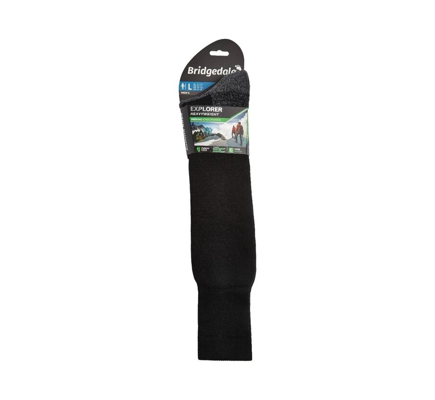 Explorer Heavyweight Merino Performance Knee - Black