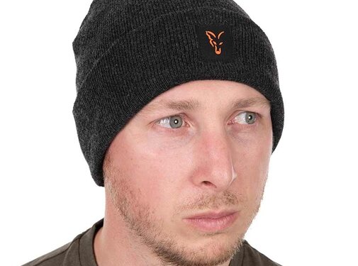Fox Collection Bobble Hat - Black/Orange
