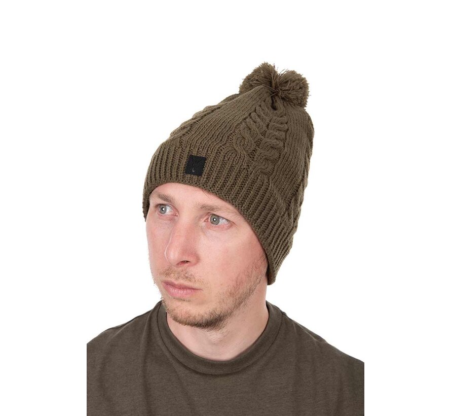 Khaki Knitted Bobble