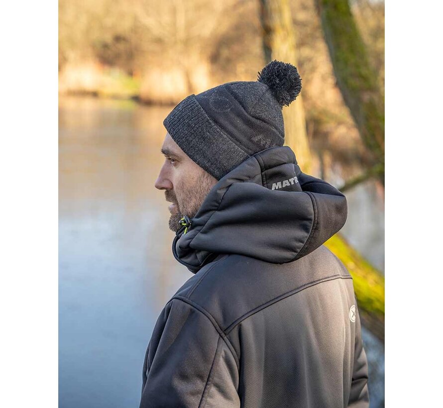 Grey Sherpa Bobble Hat