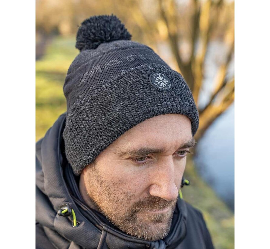 Grey Sherpa Bobble Hat