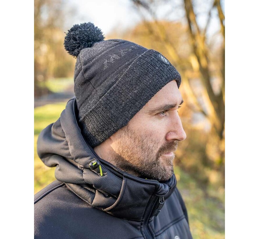 Grey Sherpa Bobble Hat