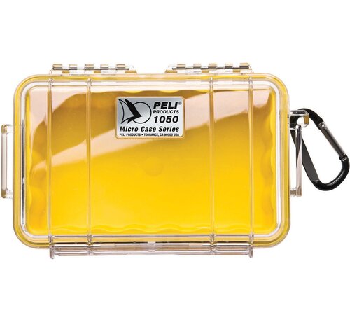 Peli Micro Case 1050 - Yellow / Clear