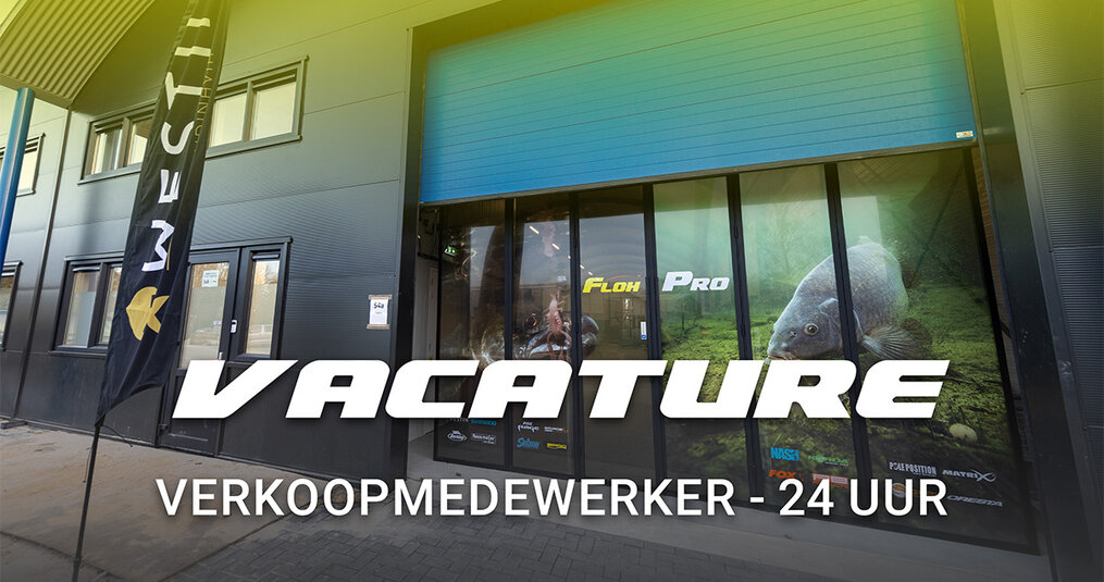 Vacature: Verkoopmedewerker Hengelsport 24 uur