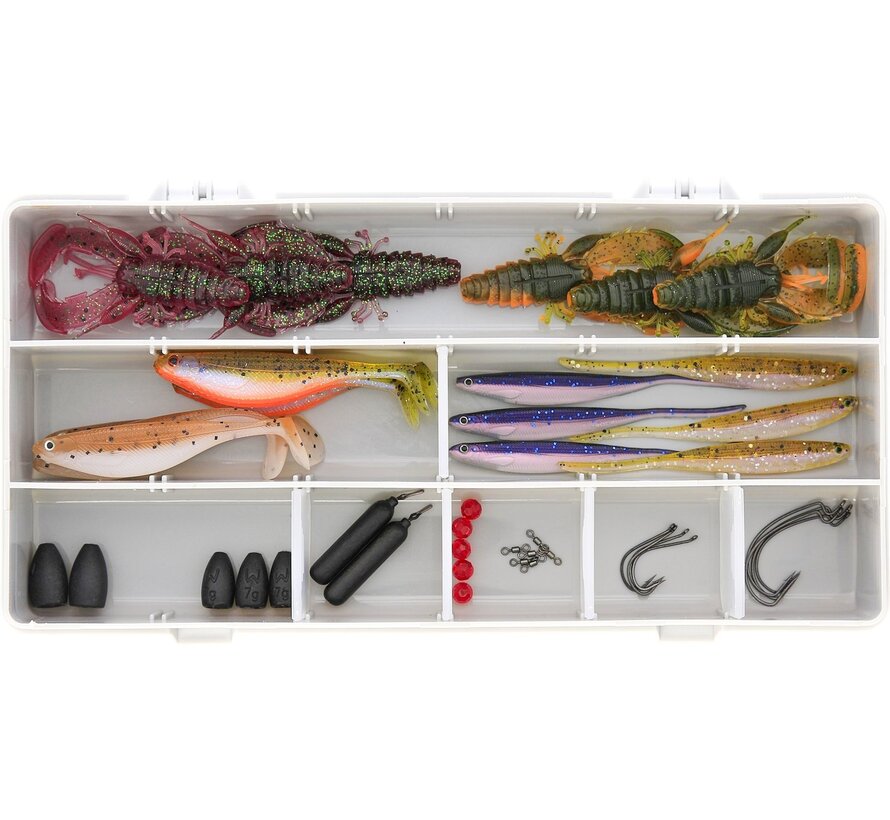 Perch Box Dropshot + Texas & Carolina 45PCS