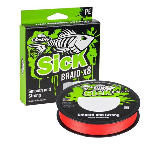 Berkley Sick Braid x8 - Red - 300m