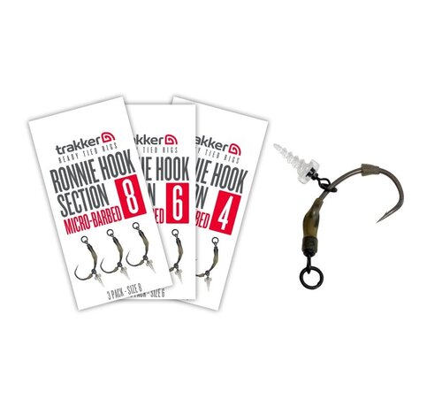 Trakker Ronnie Hook Section x 3 - Barbed