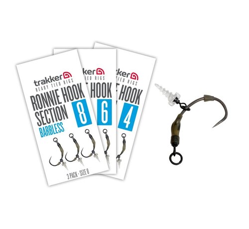 Trakker Ronnie Hook Section x 3 - Barbless