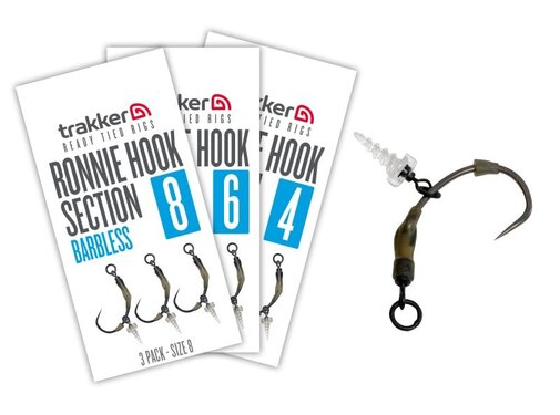 Trakker Ronnie Hook Section x 3 - Barbless