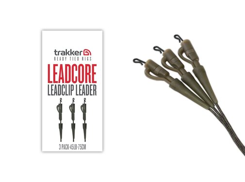 Trakker Leadcore Leadclip Leader 3 Pack 75cm