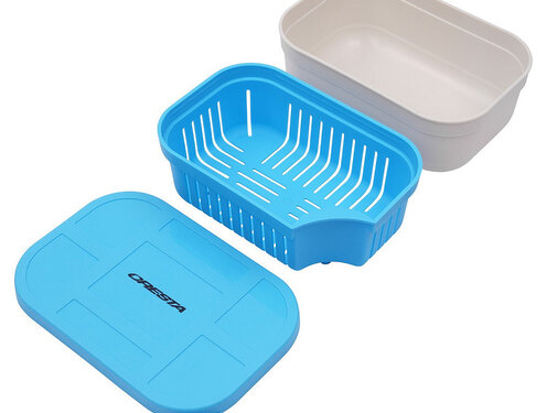 Cresta Bait Tub 600ML Closed Lid + Drain