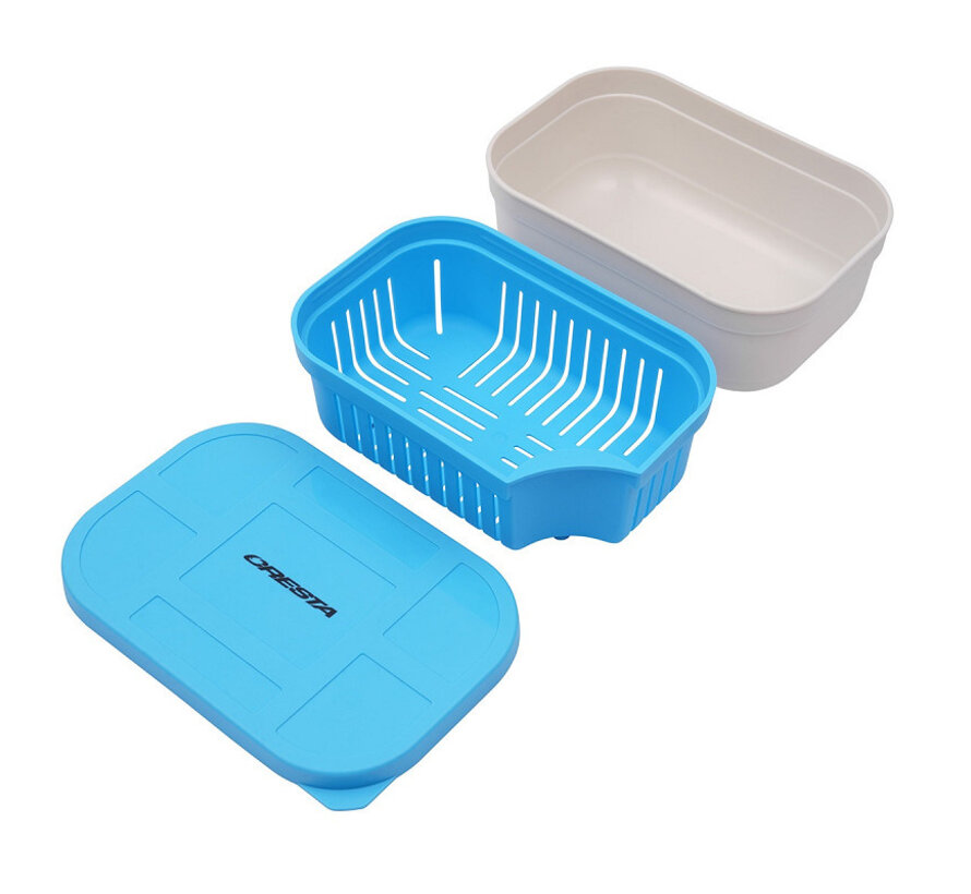 Bait Tub 600ML Closed Lid + Drain