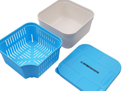 Cresta Bait Tub 1600ML Closed Lid + Drain