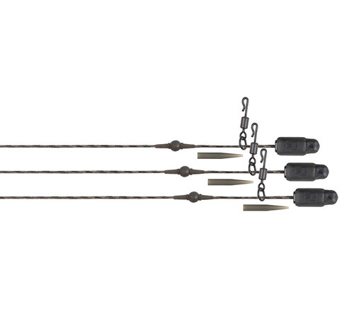 Fox Edges Naturals Heli-Clip Rigs 50lb Copper Core 3pcs