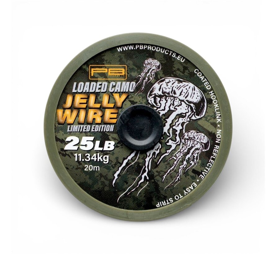Jelly Wire 25lb Loaded Camo LTD 20m