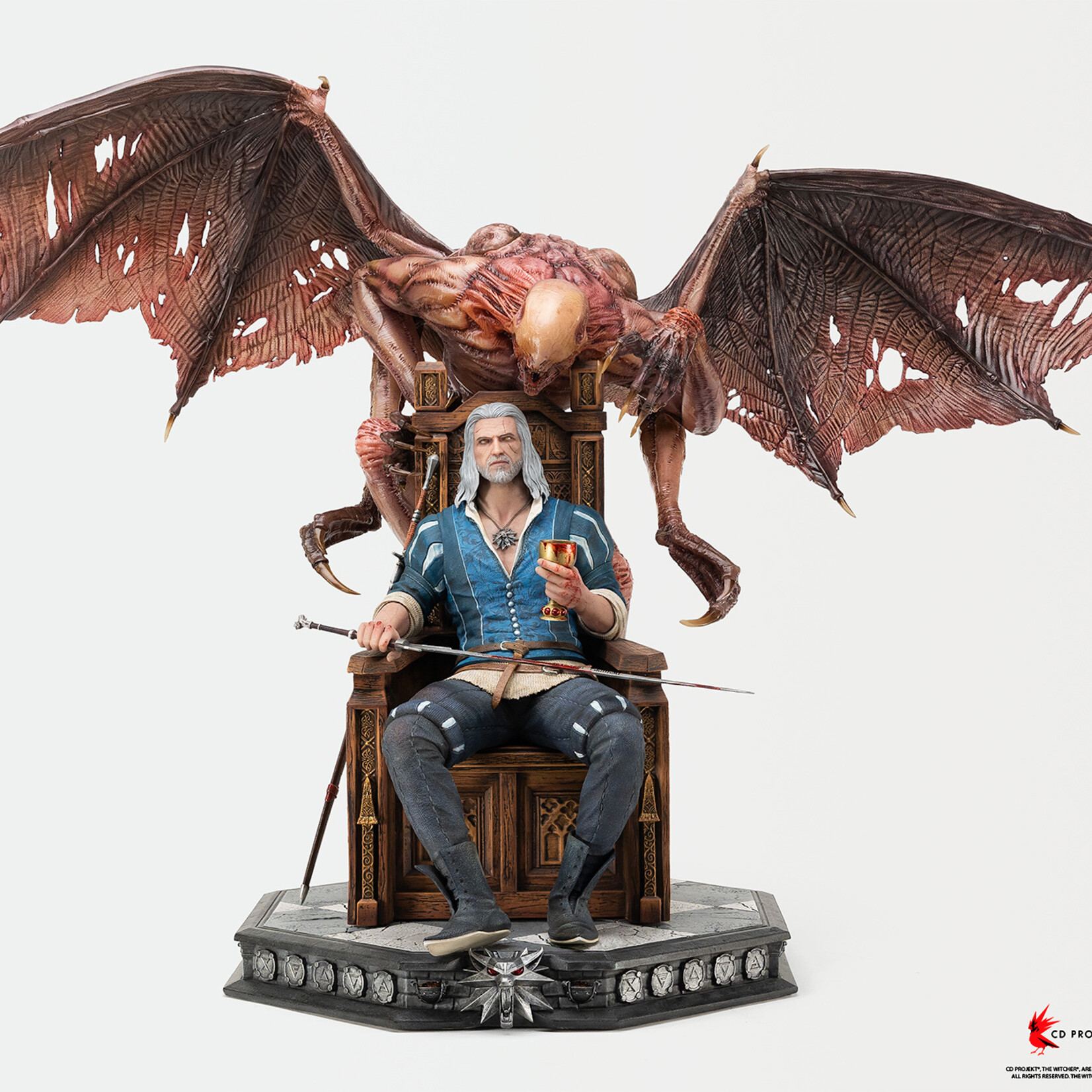 Pure Arts The Witcher 3 - Wild Hunt Geralt 1:4 Scale DELUXE Statue