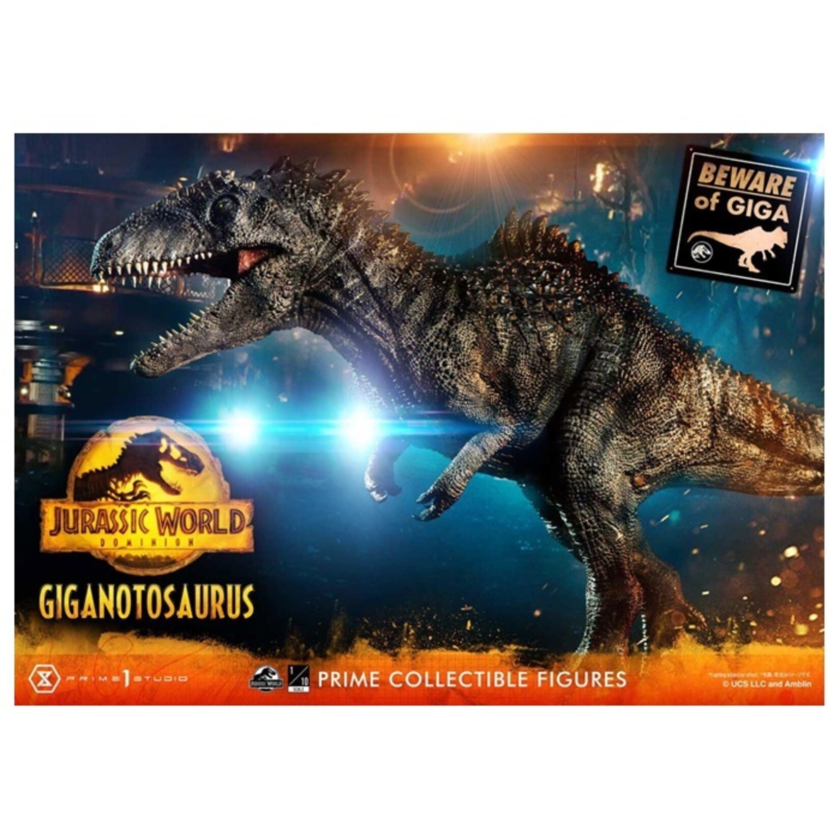 Prime 1 Studio Jurassic World Dominion Prime Collectibles Statue 1/10 Giganotosaurus Toy Version 22 cm